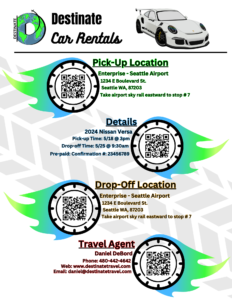 Rental Car Booking Summary Preview